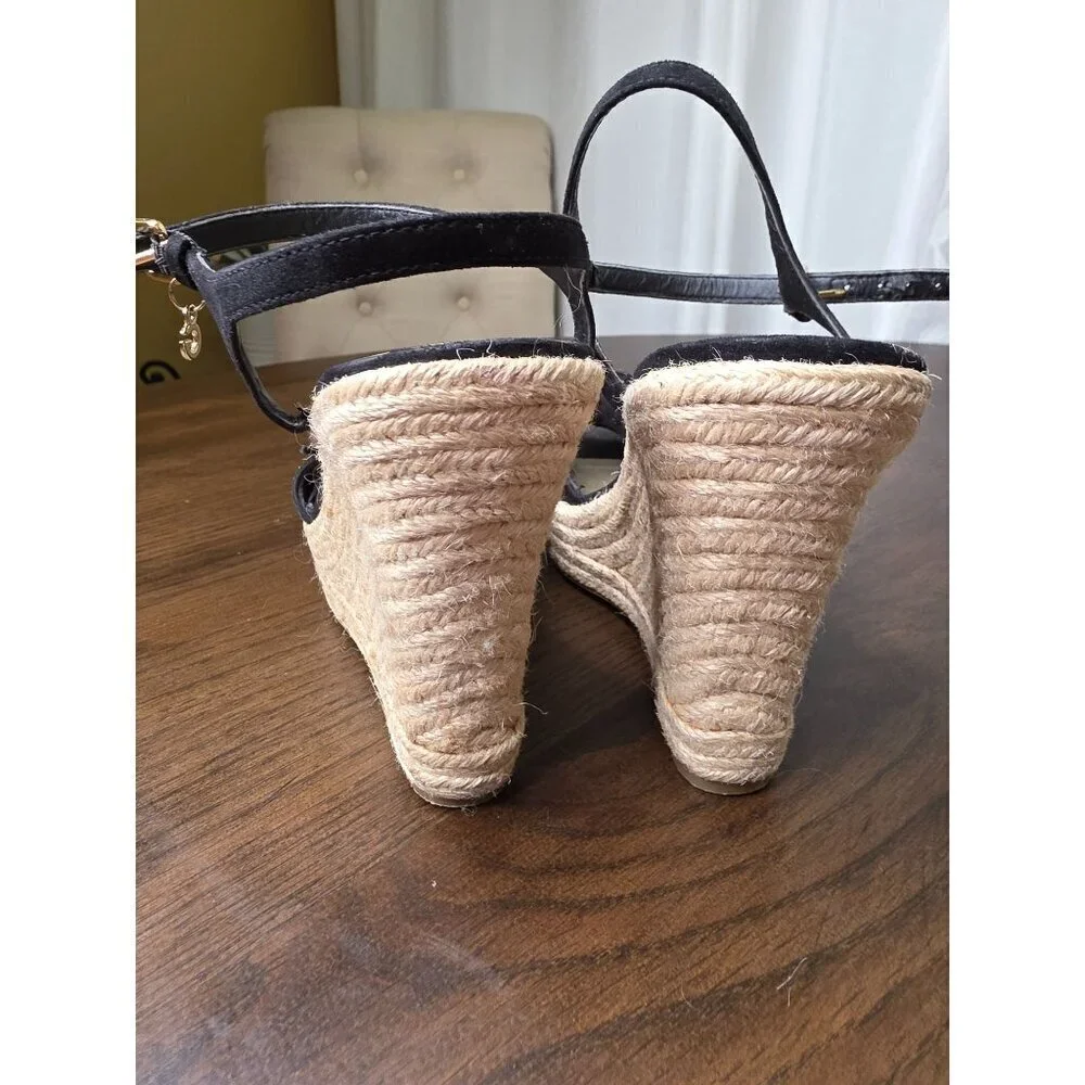 G by‎ Guess platform sandals wedges Black women size 7